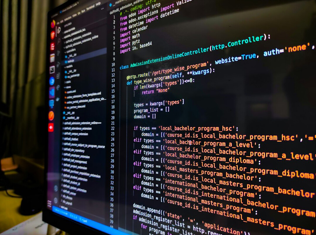 software developer coding